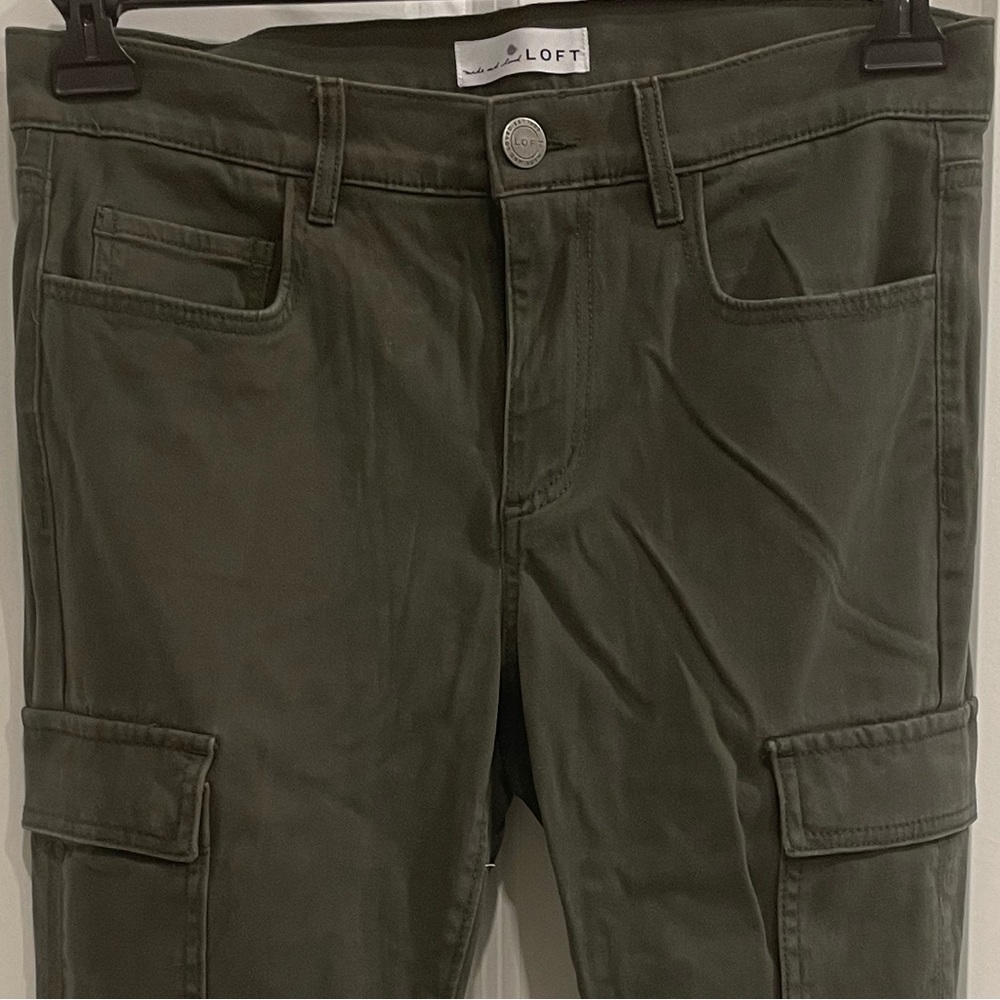 Loft skinny cargo pants